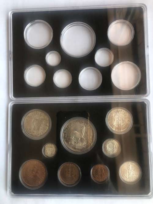 RSA Coin Set Box, 5 Shilling To 1/4 Penny.