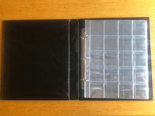 A5 Black Universal coin Albu,With pages.(5 x 42, 5 x30, 5 x 20)