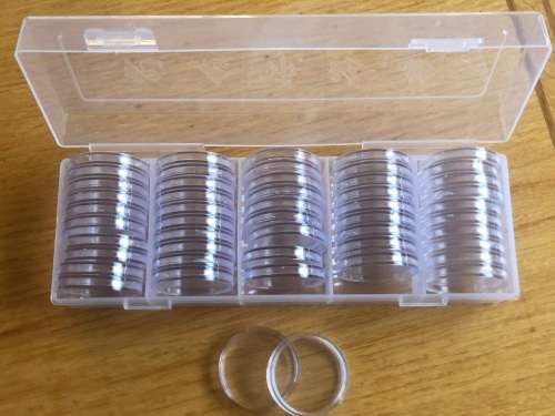 35mm coin capsules,Box 50pcs.