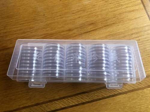 35mm coin capsules,Box 50pcs.