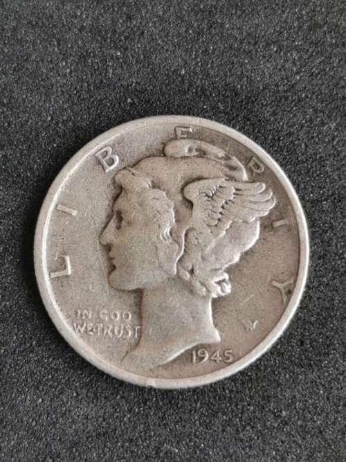 1945w USA One DIME.