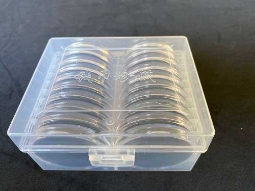 46mm Coin Capsules, box 20pcs. (Inner pad: 40,35,30,27,25,20,16)