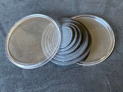 46mm Coin Capsules,With Black Inner Pad: 40,35,30,27,25,20,16.