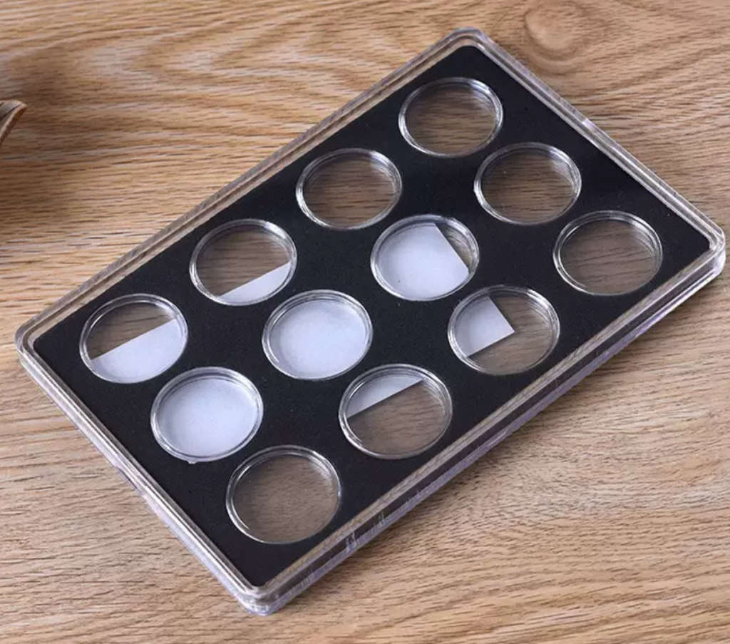 Coin Capsules Box, (26mm x 12) Fit R5 Coins.