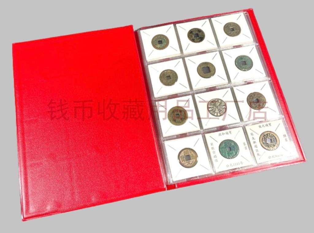 Coin holders Flip Album,120 pocket.( no coin) Red and black.