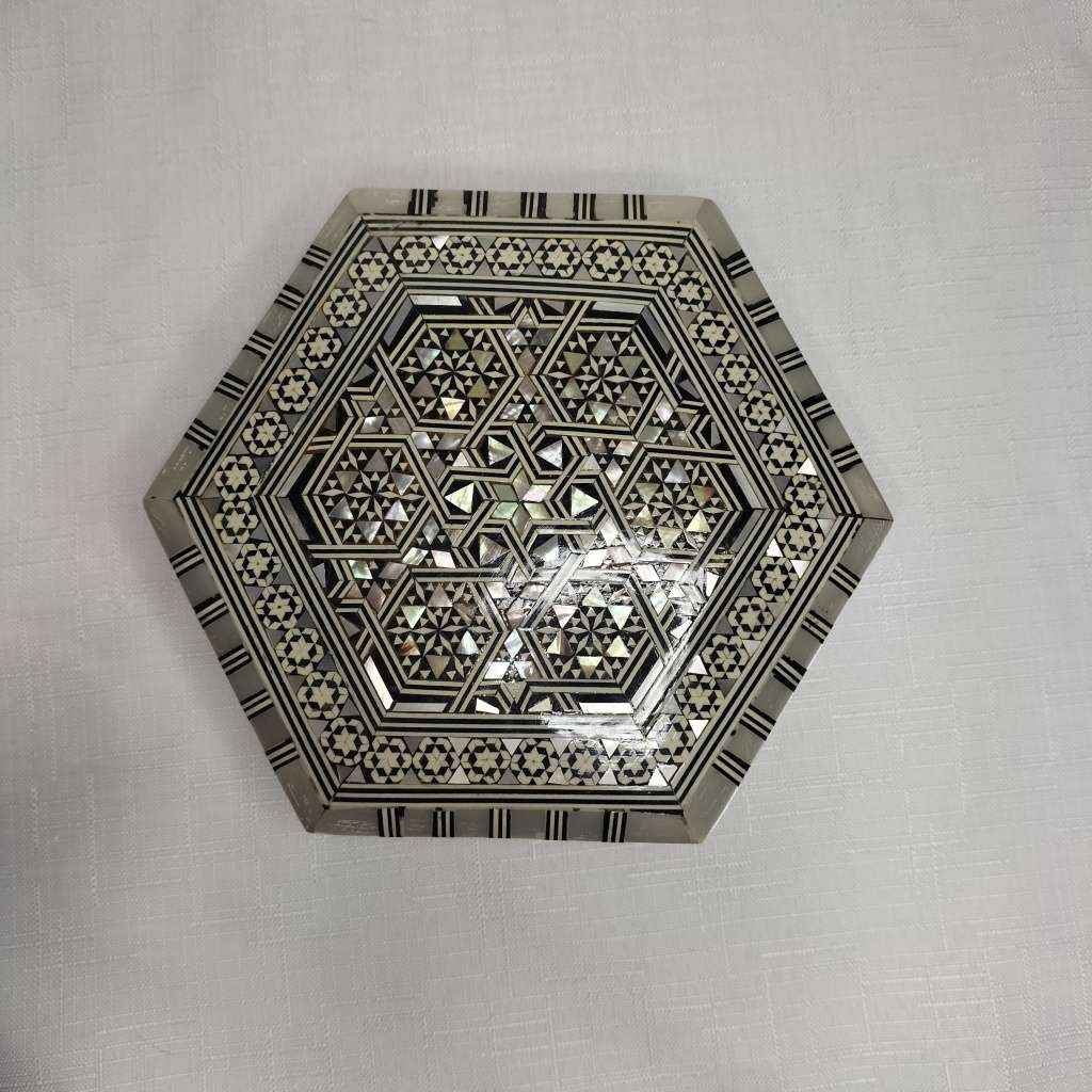 Mother of Pearl Inlay Wooden Jewelry box!!!