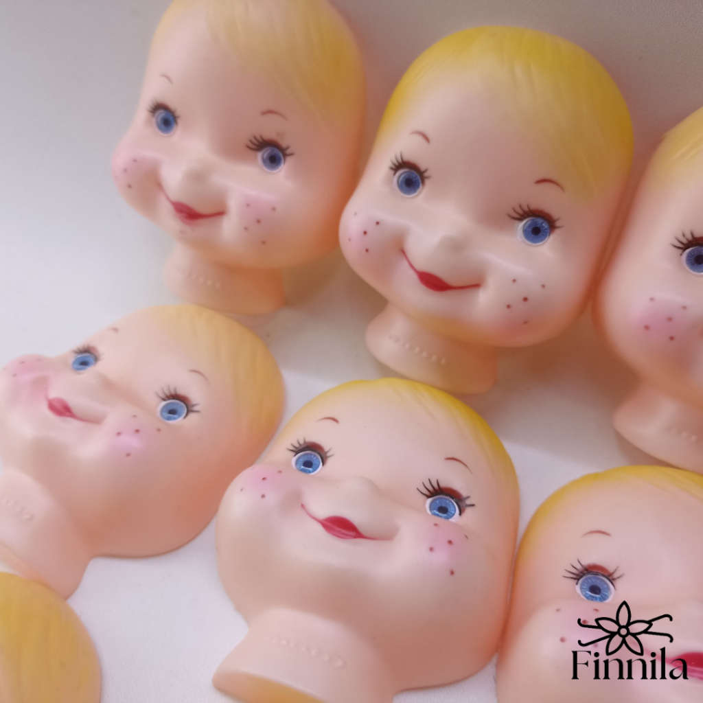 Vintage Rubber Soll Face Replacements, Bid for All!!!