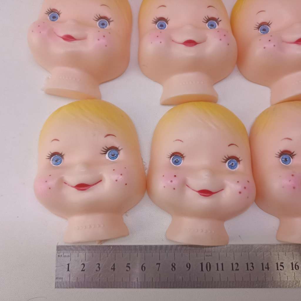 Vintage Rubber Soll Face Replacements, Bid for All!!!