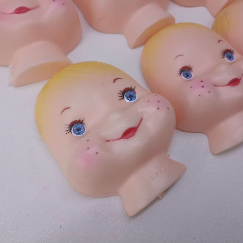 Vintage Rubber Soll Face Replacements, Bid for All!!!