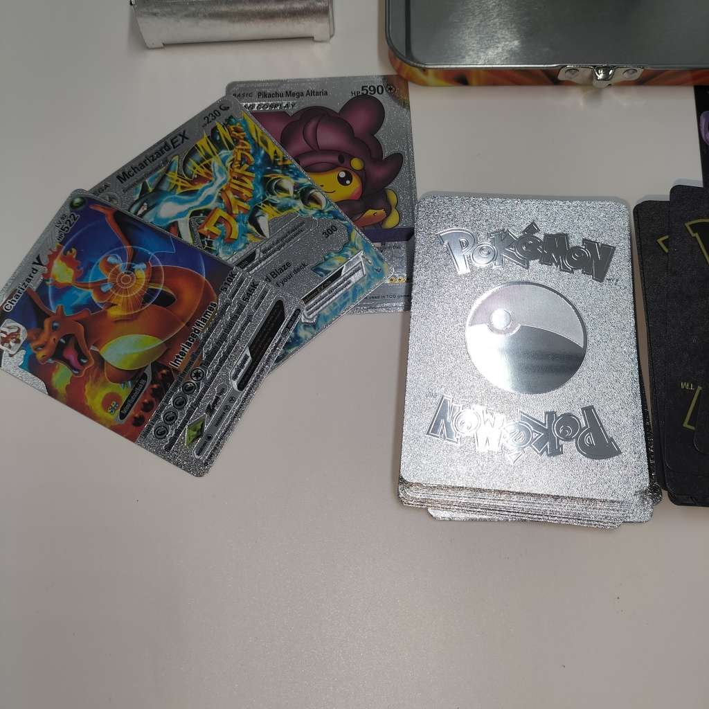 Pokemon Cards and Simba Chips Collectable Cards (Pokemon not real)!!!