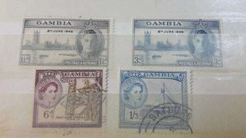 Selection  Gambia  mint & used incl 1/3d