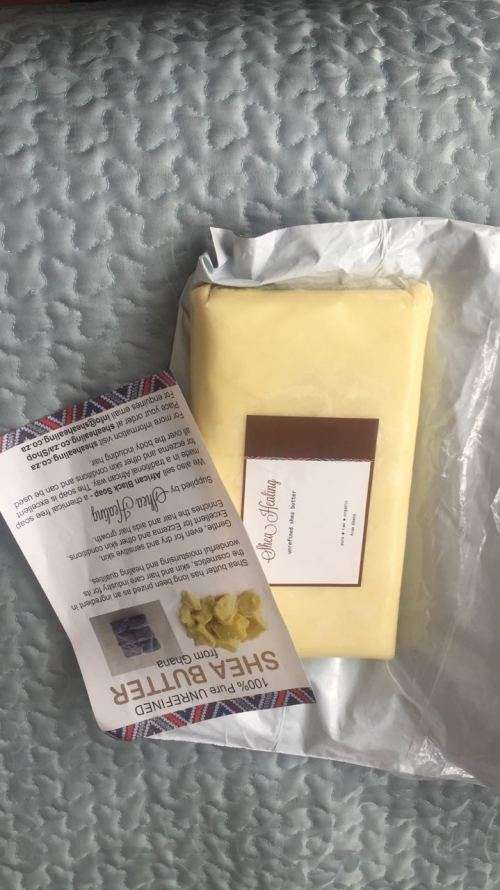 Unrefined shea butter, pure, raw, organic