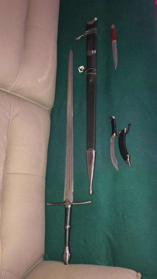 COMBO DEAL! Lord of The Rings: The Fellowship of the Ring, Strider Ranger Sword AND Dagger