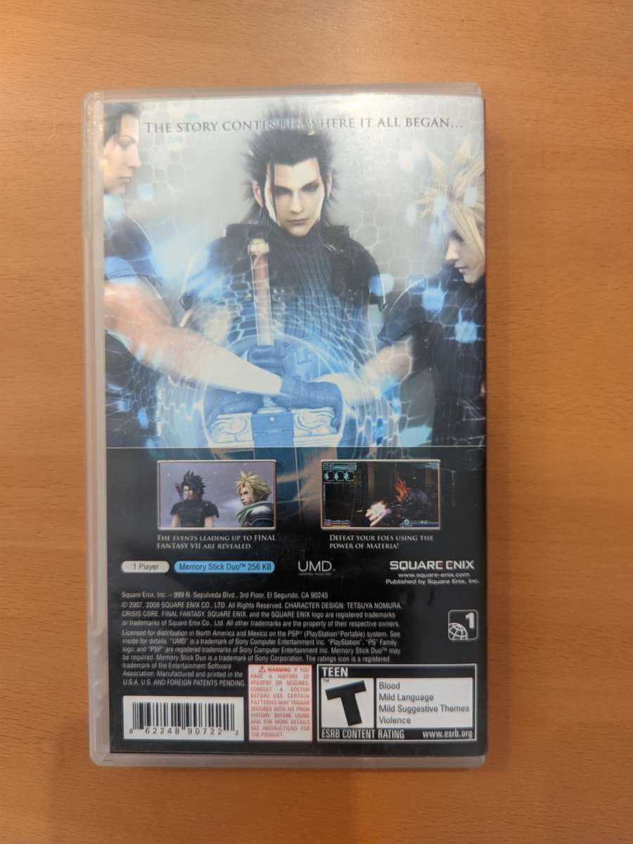 Final Fantasy 7 Crisis Core - PSP