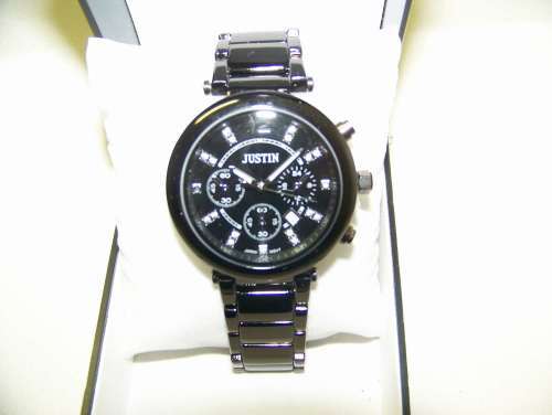 Justin mens watch .Graphite colour.