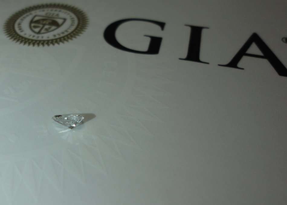 0.21 D SI1 GIA Certified Pear Loose Natural Diamond