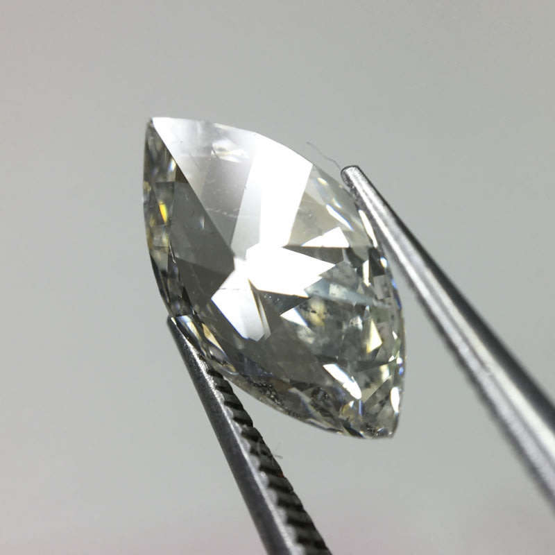 1.00 carat GIA H i2 marquise diamond