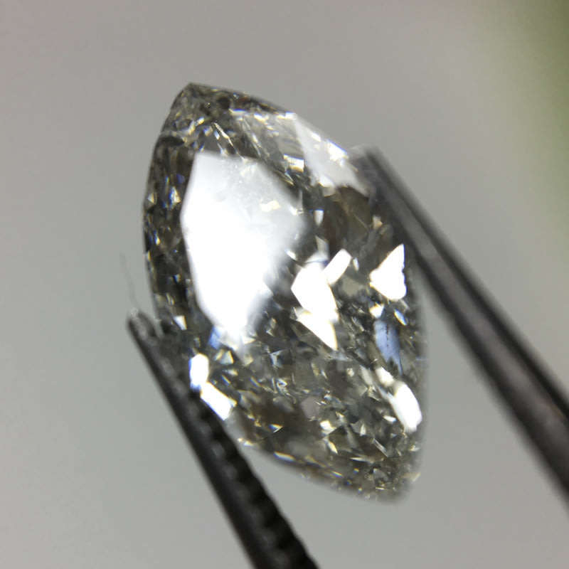 1.00 carat GIA H i2 marquise diamond