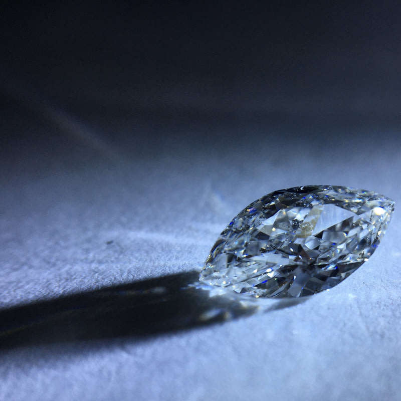 1.00 carat GIA H i2 marquise diamond