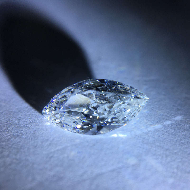 1.00 carat GIA H i2 marquise diamond