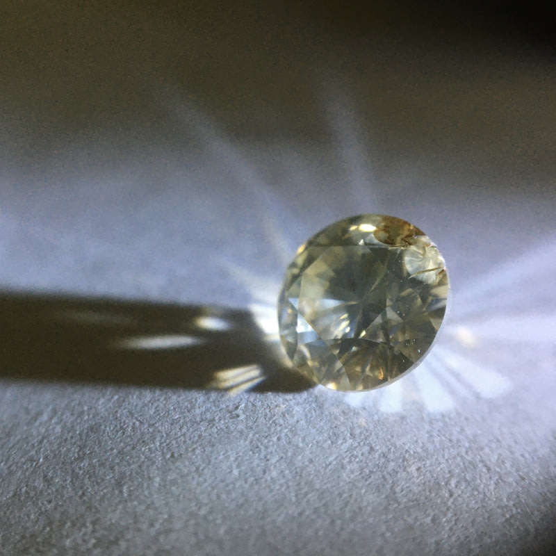 1.16 Cape Yellow Pique round brilliant diamond