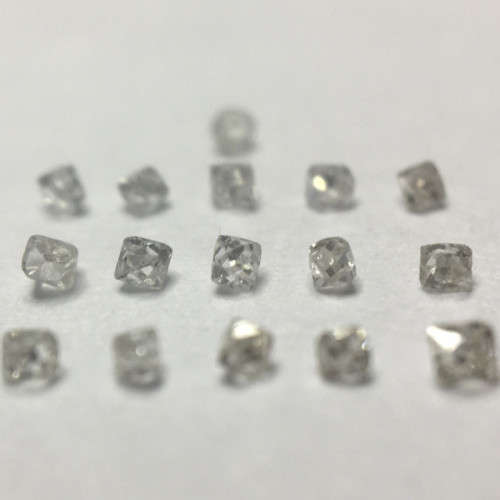0.10 ct 17 x Antique Early Square French Cut Diamonds