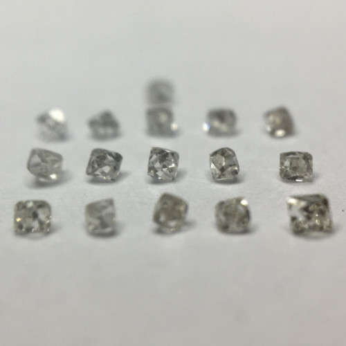 0.10 ct 17 x Antique Early Square French Cut Diamonds