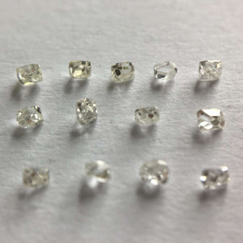 0.09 ct 13 x Antique Early Elongated French Cut Diamonds
