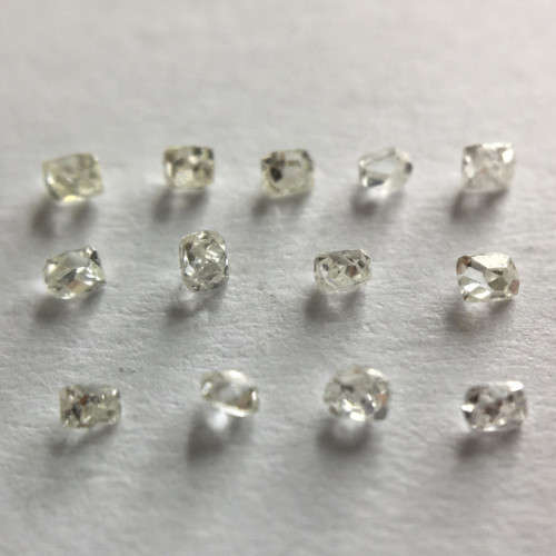 0.09 ct 13 x Antique Early Elongated French Cut Diamonds