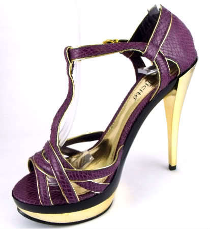 New Purple & Gold Platform Stiletto's (Size 6)