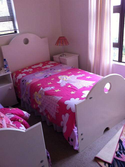 Kids full size single beds with head and foot boards with mattress - excellent condition