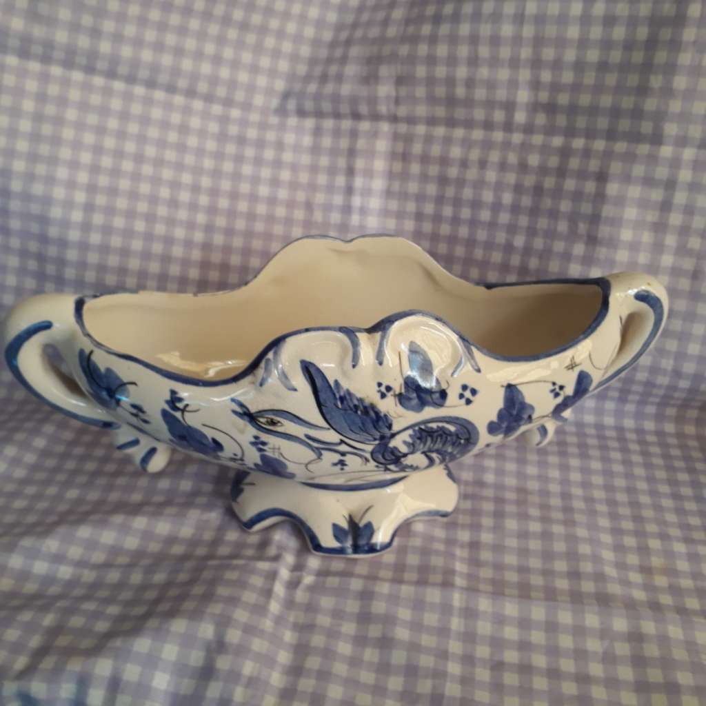 Blue & White Planter