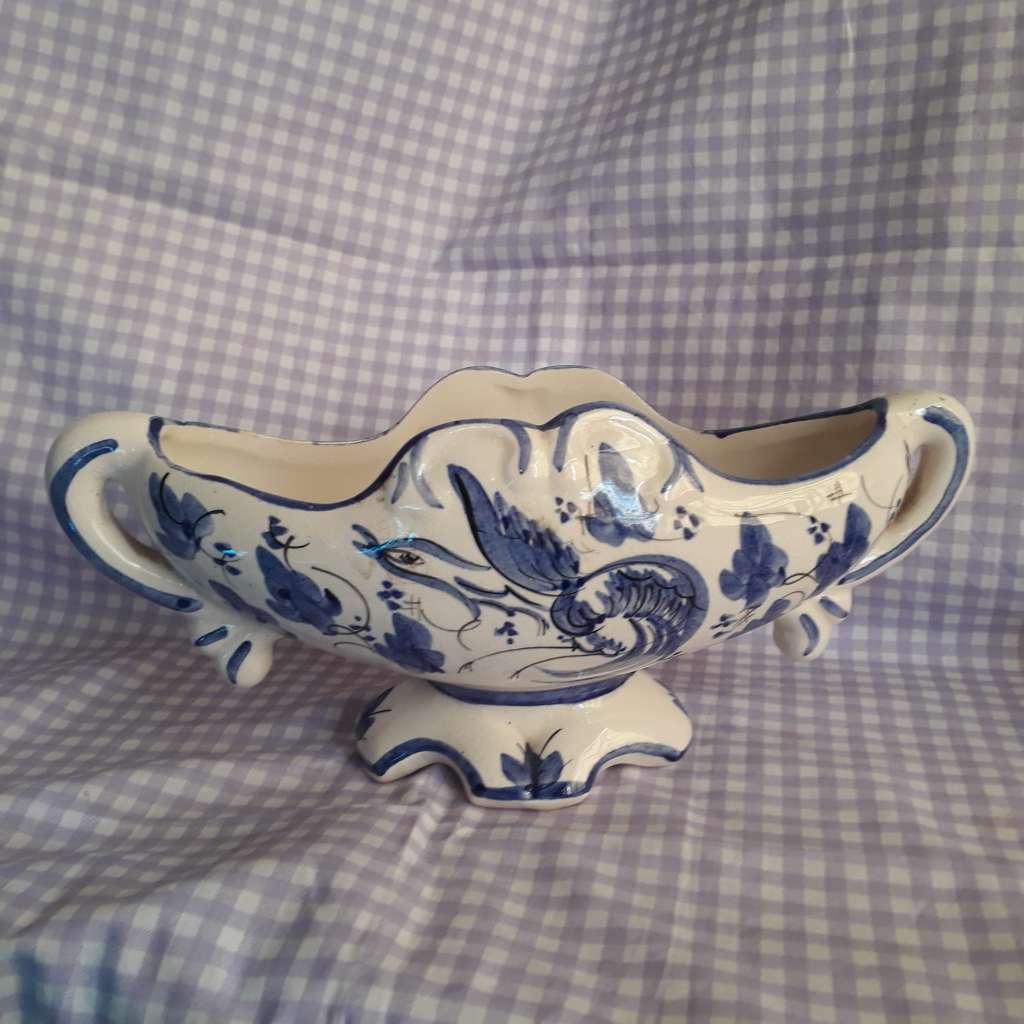 Blue & White Planter