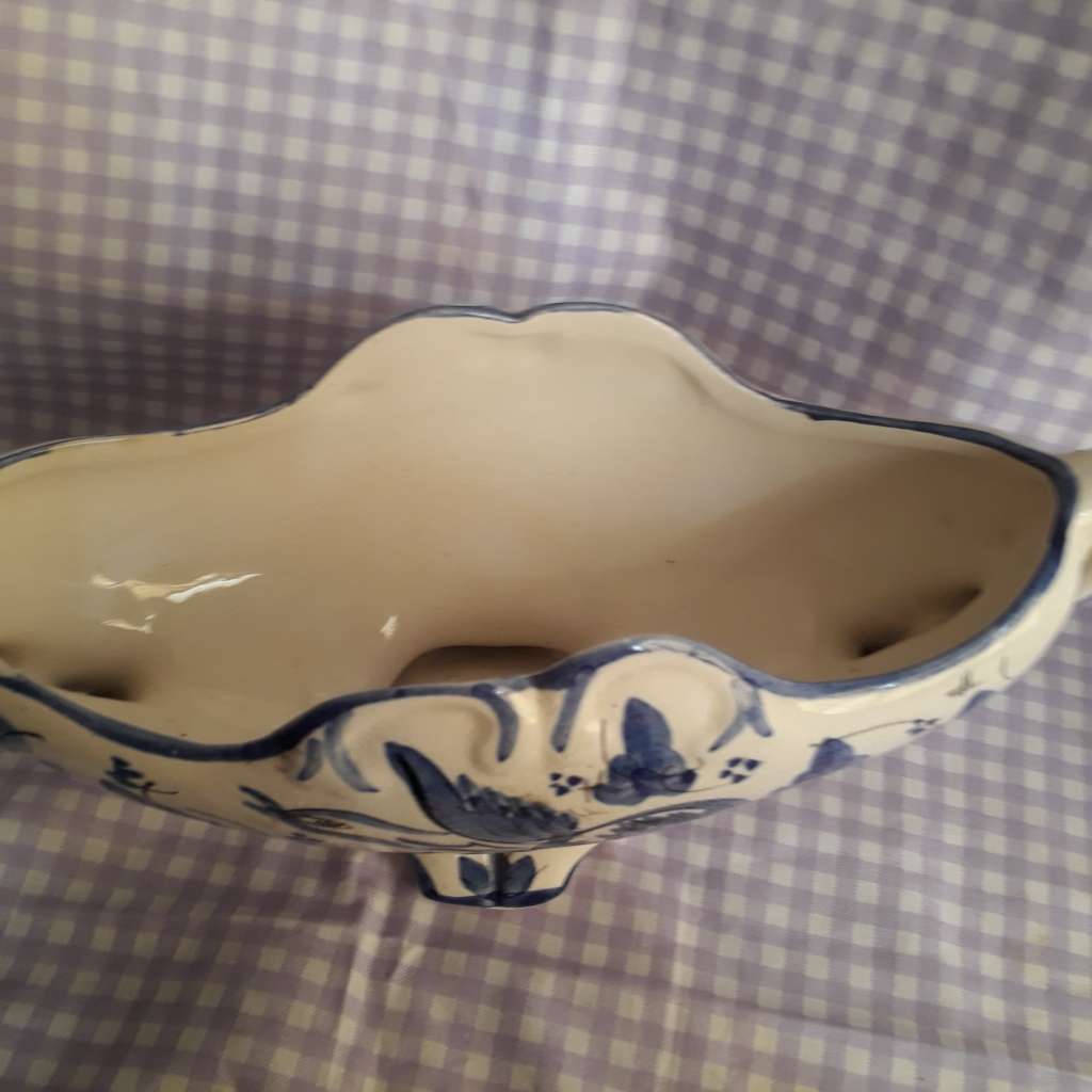 Blue & White Planter