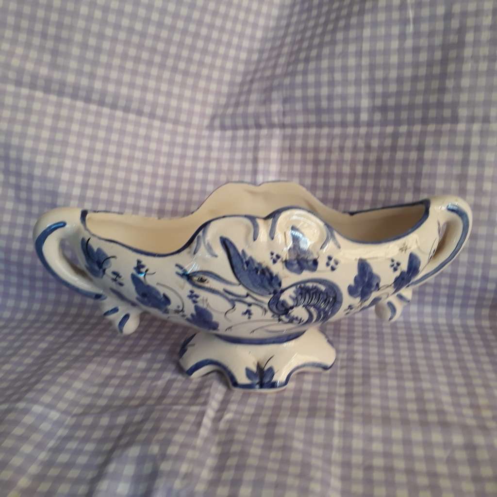 Blue & White Planter