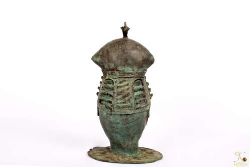 Benin Bronze Head Figure- Nigeria