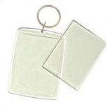 Blank Acrylic Keyrings (44mm x 60mm) - 10 in a pack