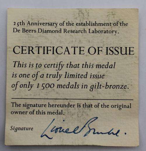 25th Anniversary of the establishment of De Beers