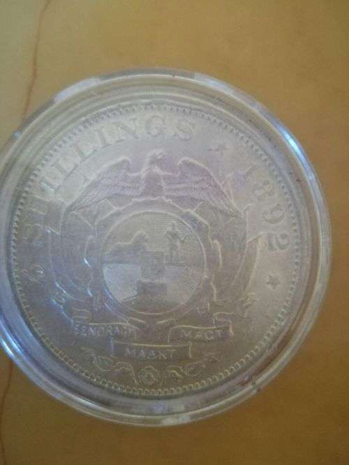 1892 ZAR 5 Shillings **Single Shaft**