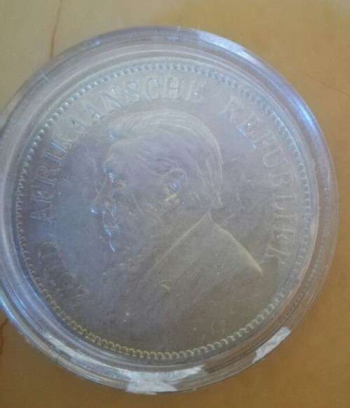 1892 ZAR 5 Shillings **Single Shaft**