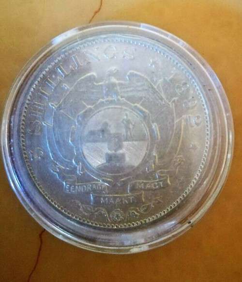 1892 ZAR 5 Shillings **Single Shaft**