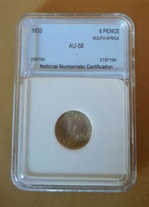 1933 SA 6 Pence