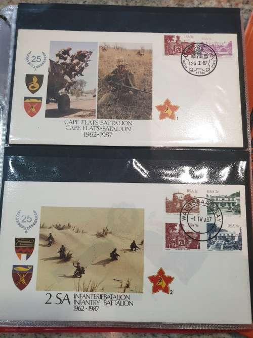 SADF - COMPLETE 51 FDC album - RARE Collector`s piece - SEE PHOTOS of MILITARY POSTAL HISTORY