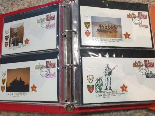 SADF - COMPLETE 51 FDC album - RARE Collector`s piece - SEE PHOTOS of MILITARY POSTAL HISTORY