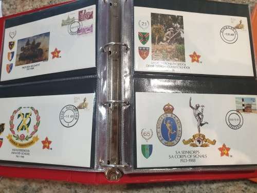 SADF - COMPLETE 51 FDC album - RARE Collector`s piece - SEE PHOTOS of MILITARY POSTAL HISTORY