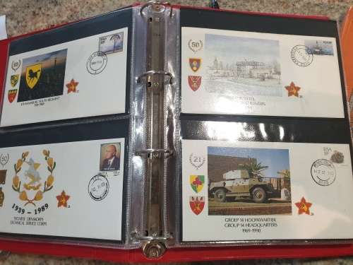 SADF - COMPLETE 51 FDC album - RARE Collector`s piece - SEE PHOTOS of MILITARY POSTAL HISTORY