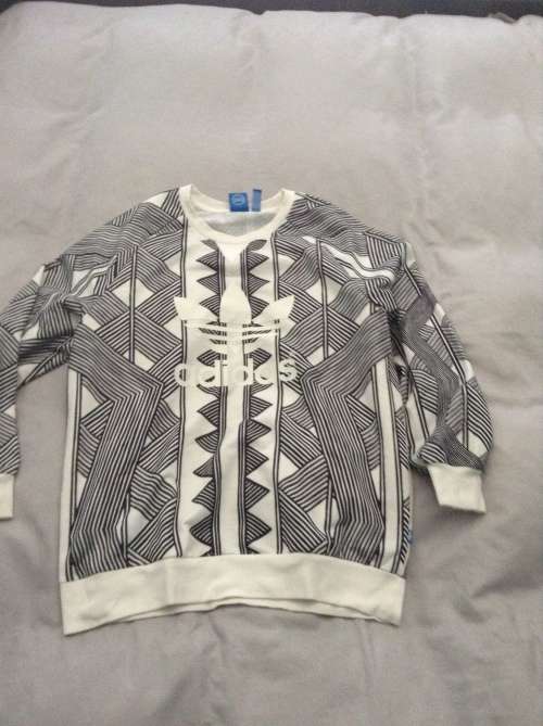 Adidas Geometric Sweat Top - Small