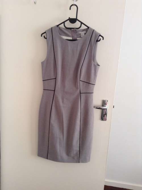 H&M grey work dress - small