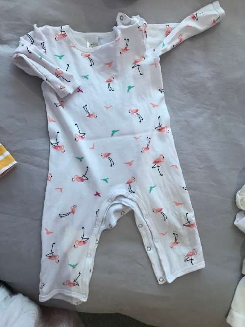 Flamingo print babygrow - 12 to 18 months