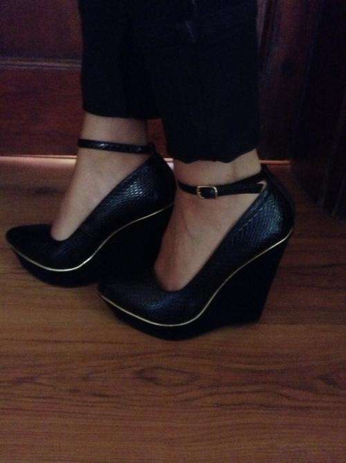 Snake Strap Wedge (Size 6 only)